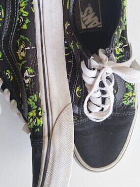 Authentic Vans Old Skool - Green Monster Print (Reflective) -  Size 5.5 /URE 37